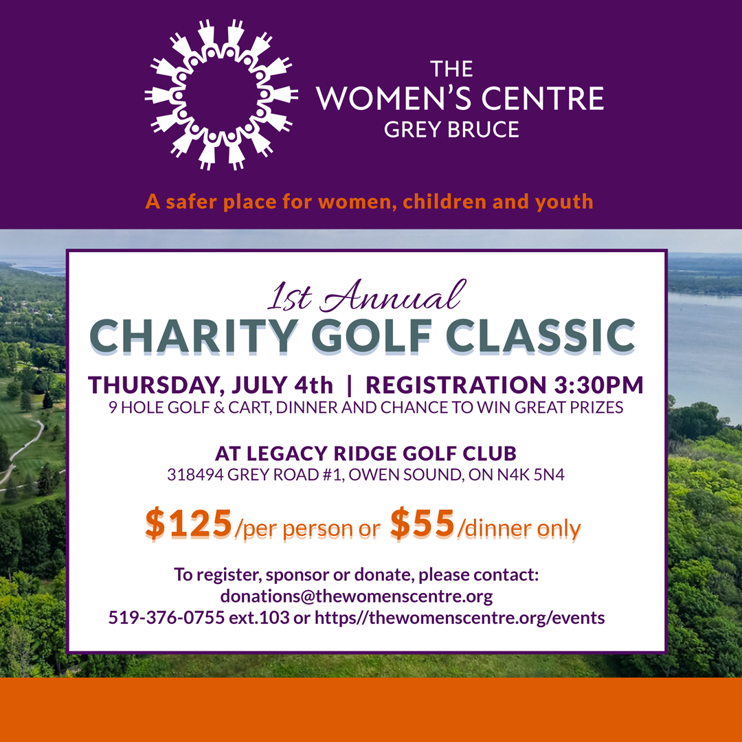 Event image The Women's Centre Grey Bruce - 1st Annual Charity Golf Classic